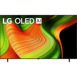 LG 77-Inch 4K OLED TV with AI & 120Hz Refresh for $1300