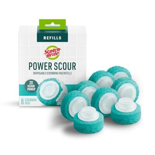 8-Count Scotch-Brite Power Scour Disposable Scrubbing Pad Refills Amazon
