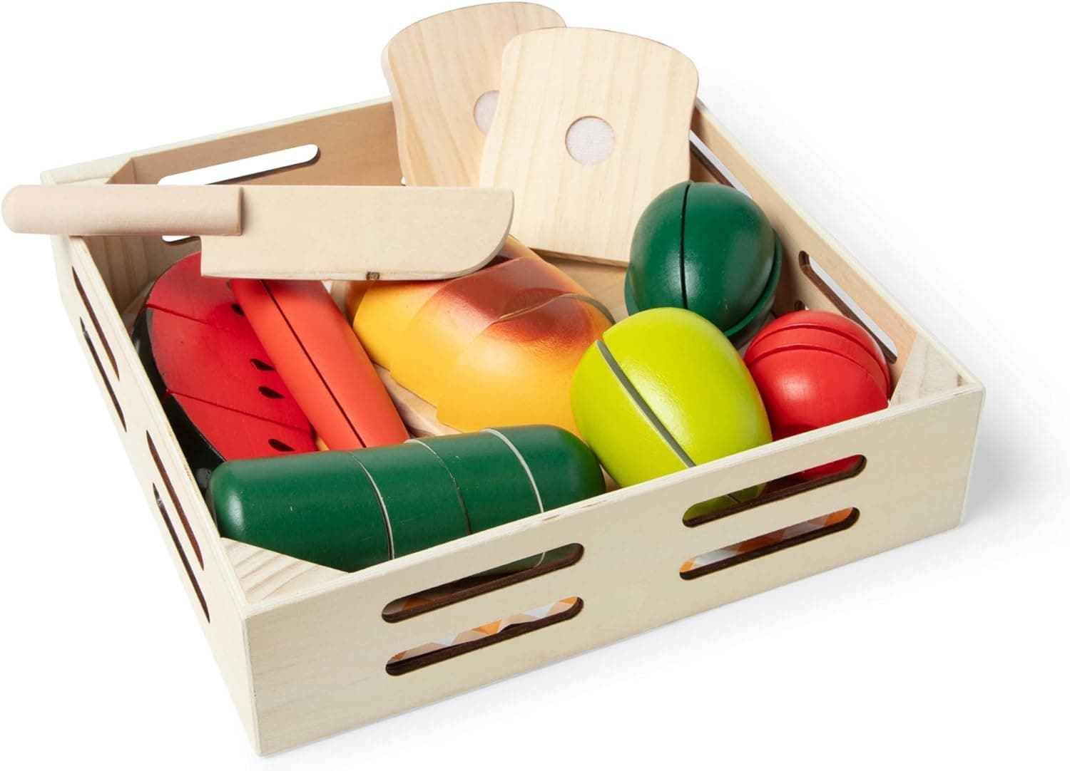 Slice and Serve Wooden Play Food Set by Melissa & Doug