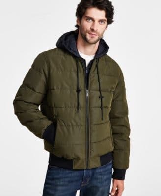 65% Off Michael Kors Men's Hooded Puffer Bomber Jacket