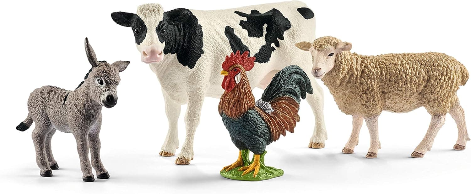 Schleich Farm World Starter Barnyard Animal Set - 4 Figurines