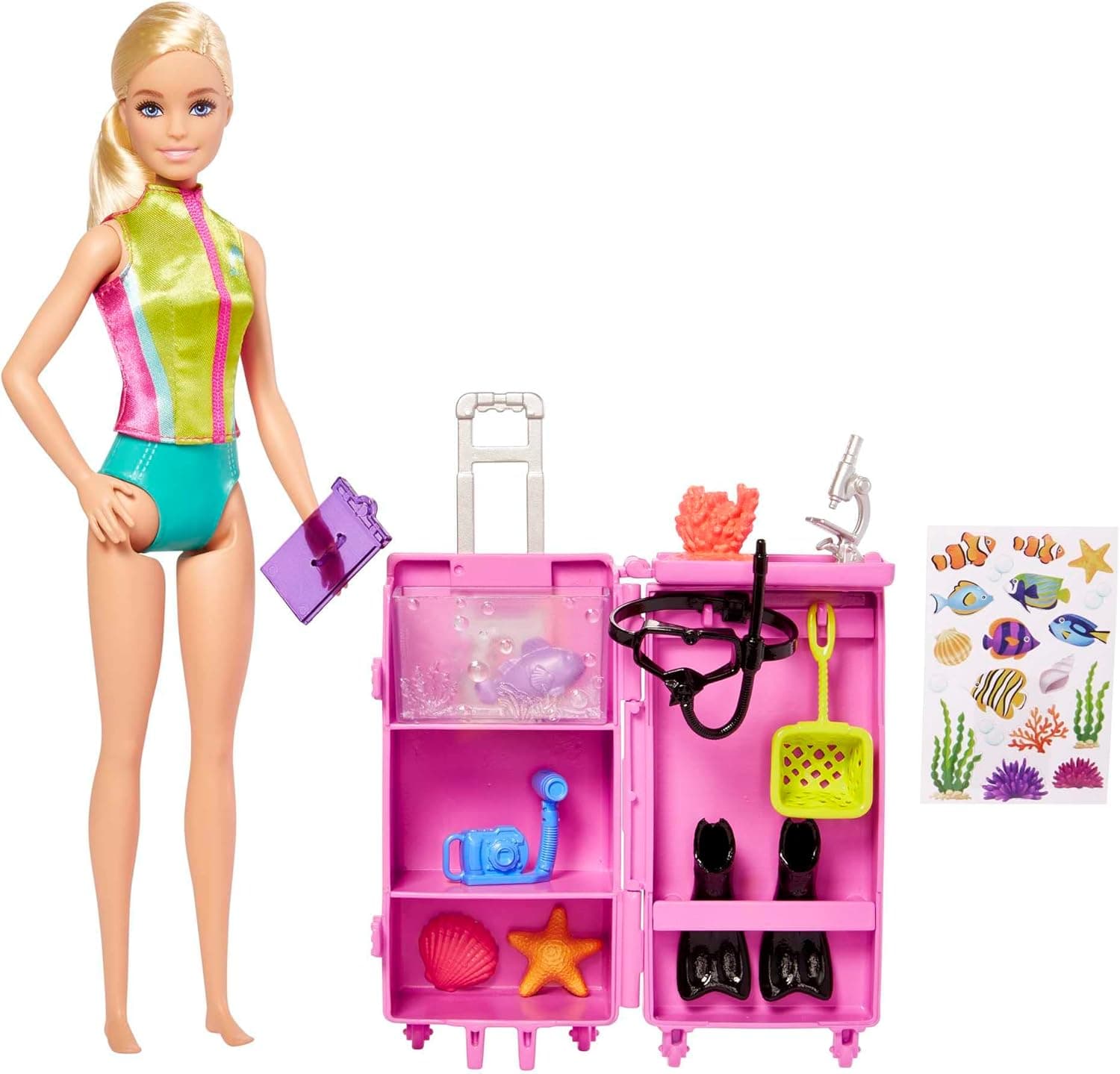 Barbie Marine Biologist Doll and Mobile Lab Playset