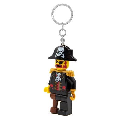 LEGO Minifigures Keychain Light - Captain Brickbeard: Includes Batteries, ABS Material, 1 Figure