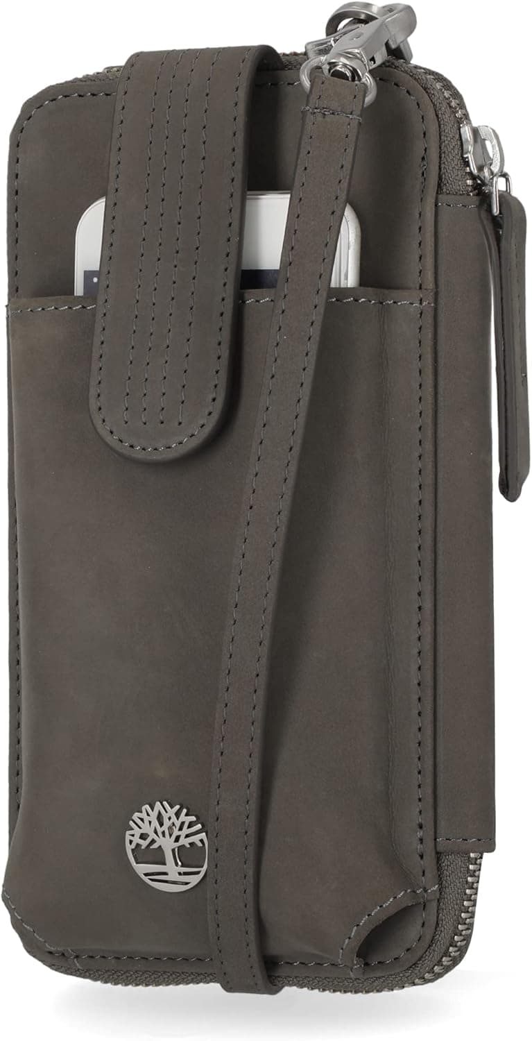 Timberland Women's RFID Leather Phone Crossbody Wallet Bag