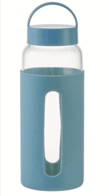 Save 41% on Mainstays 25oz Glass Water Bottle with Silicone Sleeve