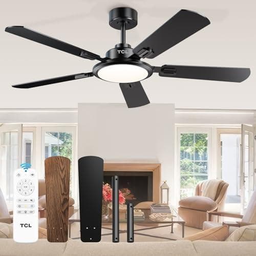 Ceiling Fan with Lights and Remote Control by TCL