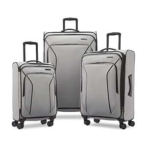 Save on a 3-Piece American Tourister Luggage Set with Spinner Wheels