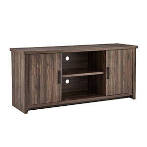 Mainstays Espresso or Walnut TV Stand for TVs up to 65"