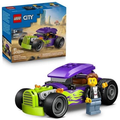 LEGO City Hot Rod Race Car Building Toy 60485