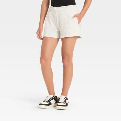 Girls' Fleece Shorts - art class™ Heather Gray S