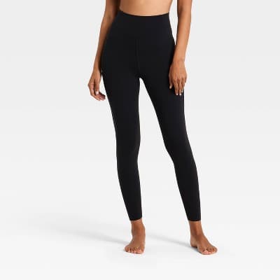Women's Everyday Soft Ultra High Rise Mesh 7/8 Leggings - All In Motion™ Black L