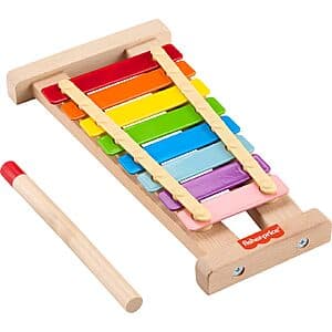 Fisher-Price Wooden Xylophone Musical Instrument Toy for Toddlers $4.80
