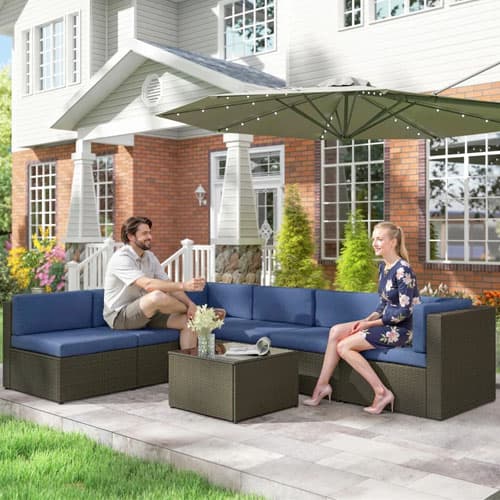 7-Piece Modular Patio Sofa Set Only $366 Shipped