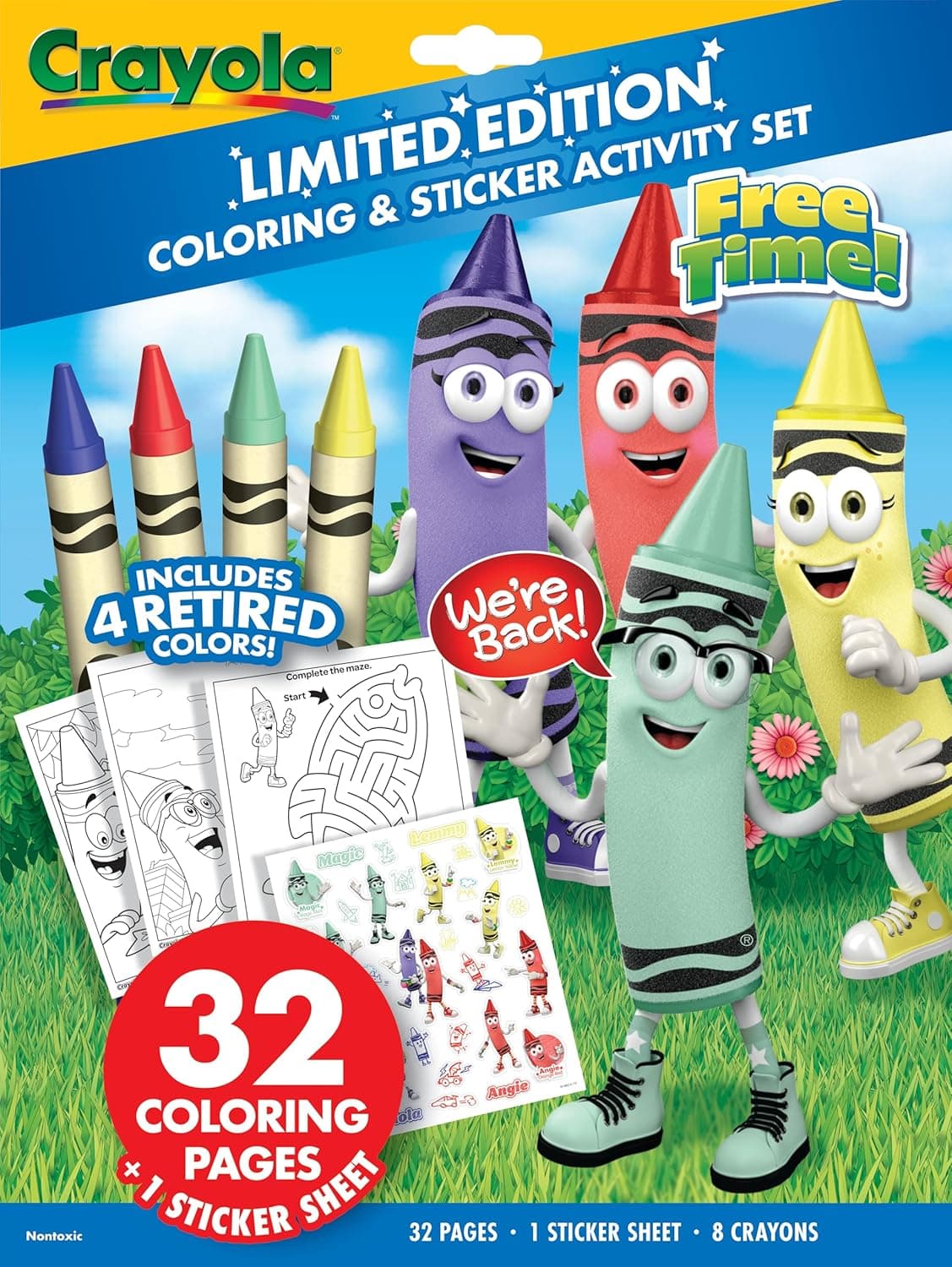 Crayola Retired Colors Coloring Set - Nostalgic Gift for Kids