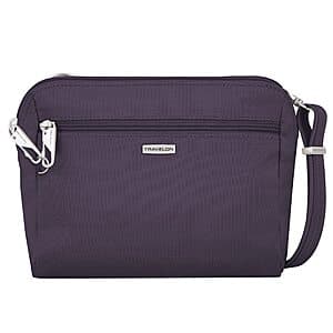 Travelon Anti-Theft Crossbody & Waist Pack - Purple Savings