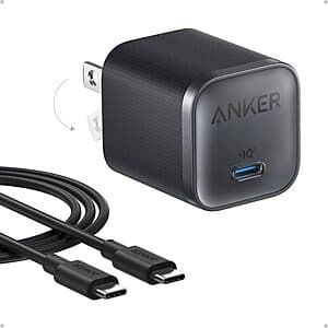 Anker Nano 45W USB-C Charger with Cable