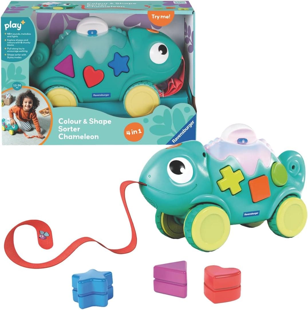 Ravensburger's Colorful 3-in-1 Shape Sorter and Pull-Toy