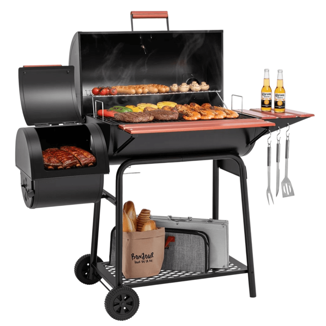 Barrel Charcoal Grill and Smoker for $148