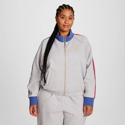 Champion Women's Gold Medal Game Day Full Zip Top - Heather Gray 2X