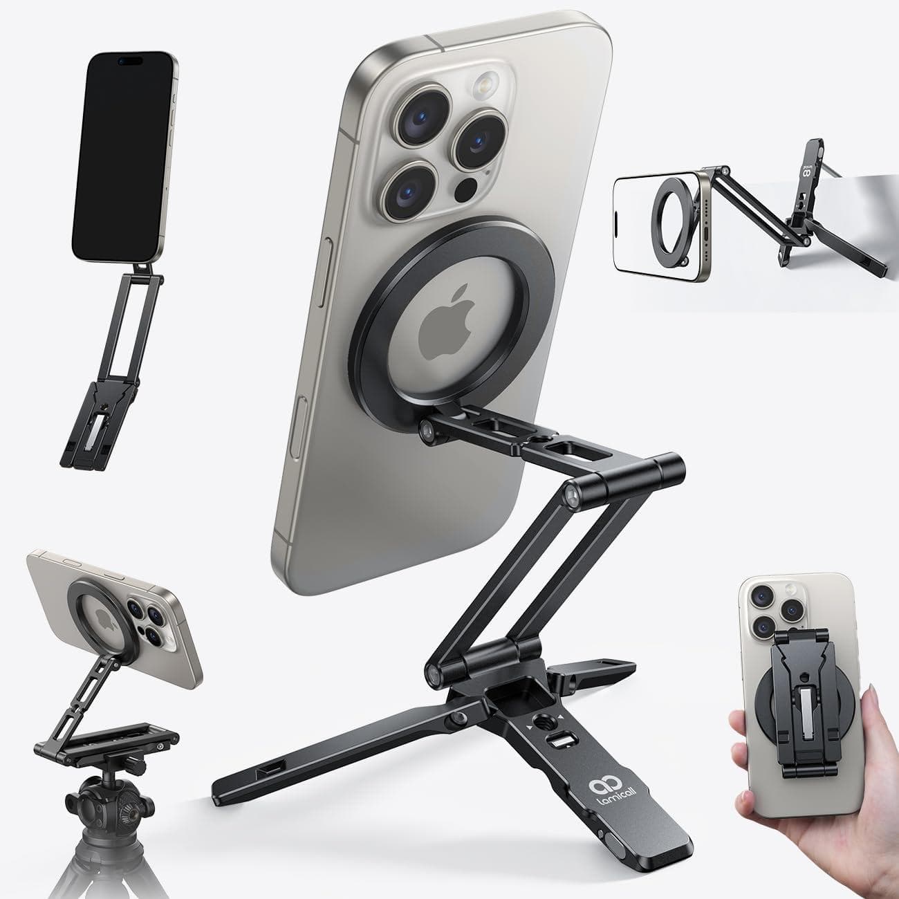 Compact Magsafe Tripod Stand for iPhone at 43% Discount