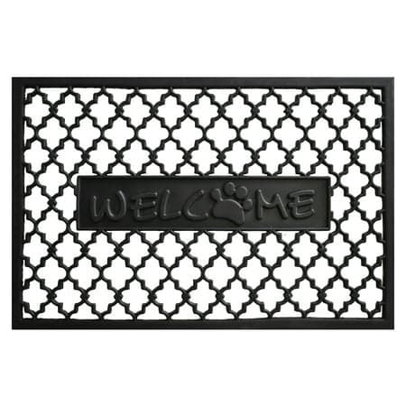 Welcome Paw Rubber Doormat