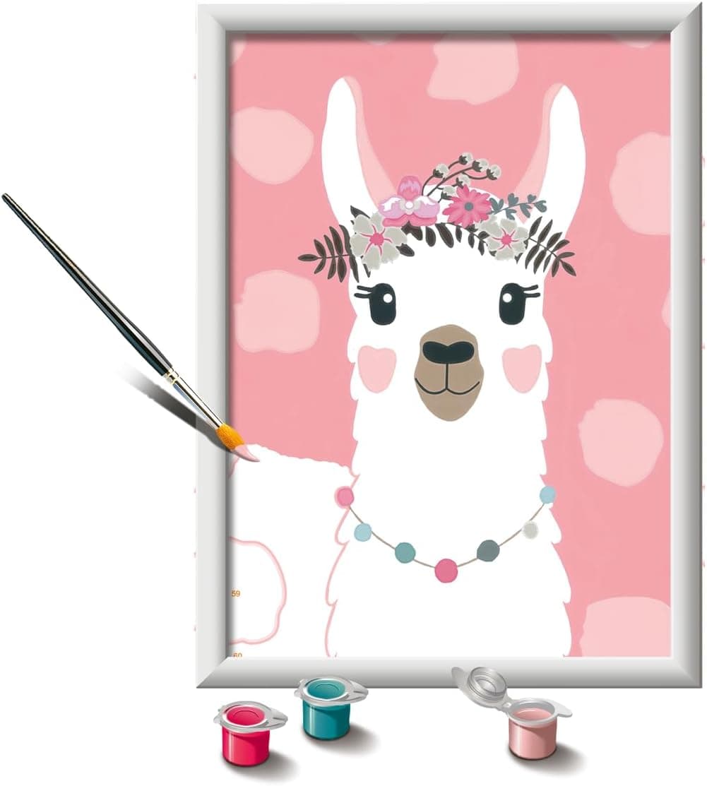 Ravensburger's Llama Paint by Numbers Kit - Crafty Fun for Kids