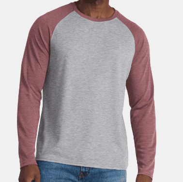 George Men's Raglan Long Sleeve Crewneck Shirt Walmart