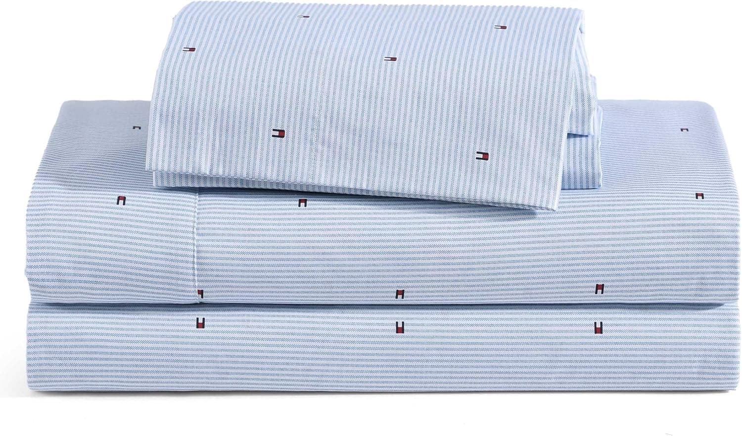 Crisp & Tailored Tommy Hilfiger Cotton Percale Sheets