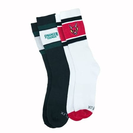 Netflix Stranger Things Hellfire Multi-Color Socks from No Boundaries, 2-Pack One Size, Men’s