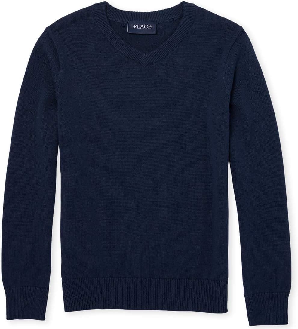 Save Big on Boys' Uniform V-Neck Sweater from The Children's Place