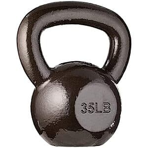 Amazon Basics Cast Iron Kettlebell at $33