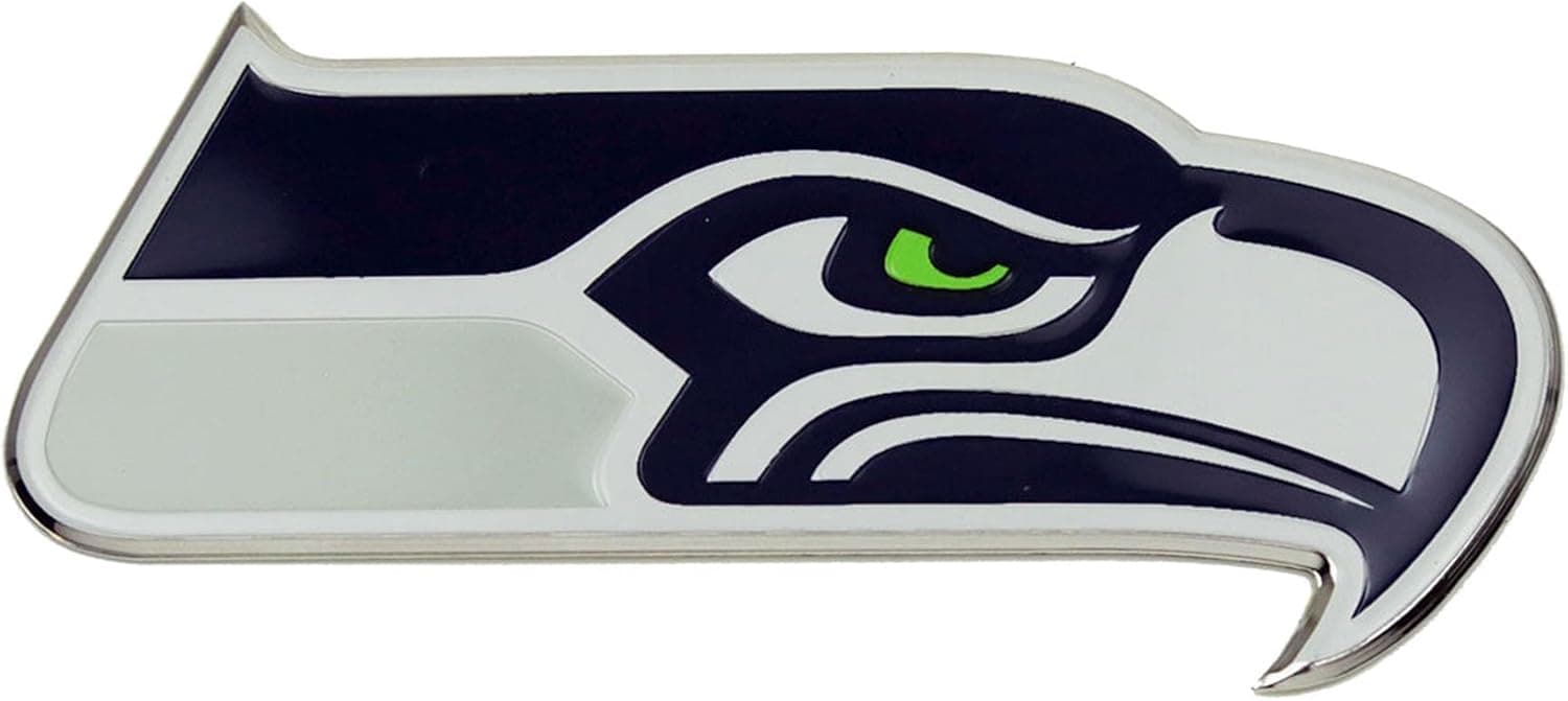 Showcase Your Seahawks Pride with the Embossed Seahawk Head Logo