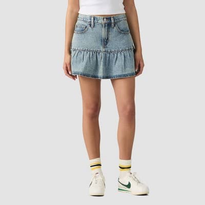 Levi's® Women's Flounce Denim Mini Skirt - Today's Trip 29