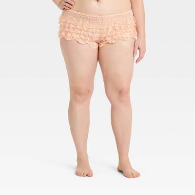 Women's Embroidery Lace Heirloom Bloomer - Auden™ Sand XXL