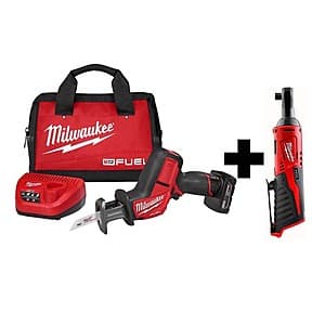 Milwaukee M12 FUEL Hackzall Saw Kit and Ratchet for $199
