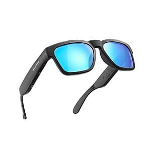OhO Smart Polarized Sunglasses w/ Bluetooth Speaker (Mirror Blue Lens) $9.60