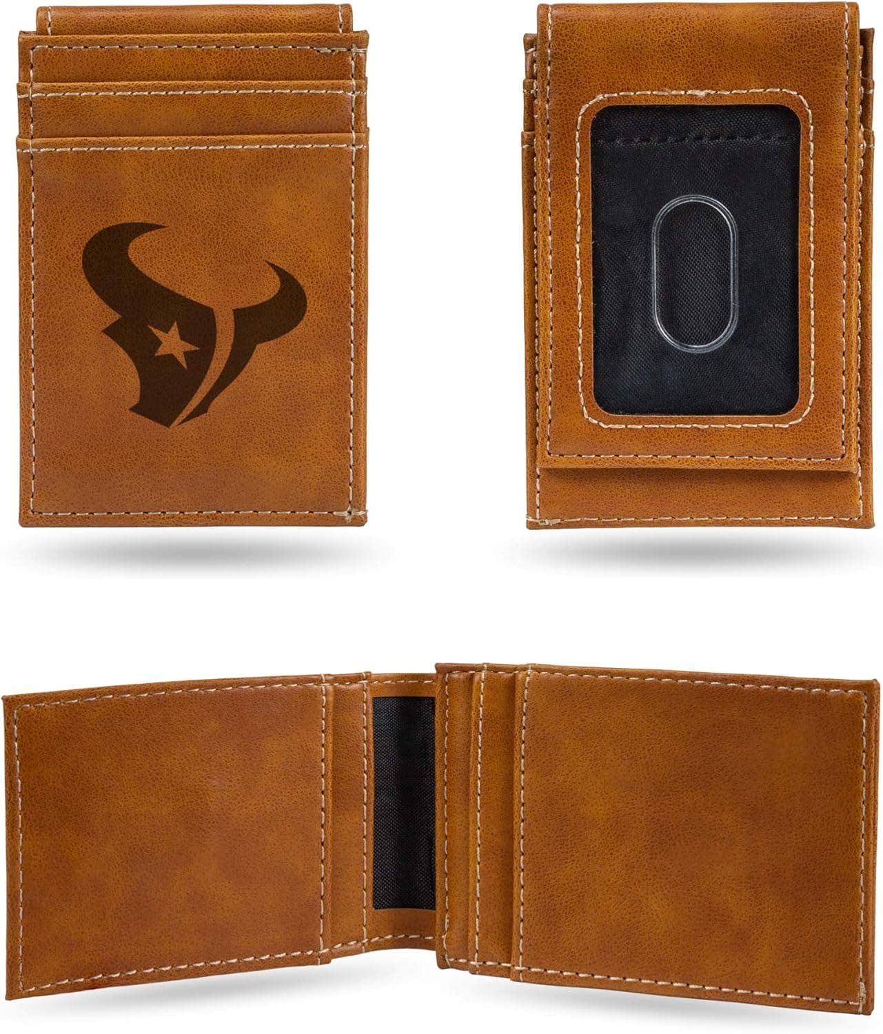 Sleek Texans Wallet: Rico Industries Laser Engraved Pocket Wallet