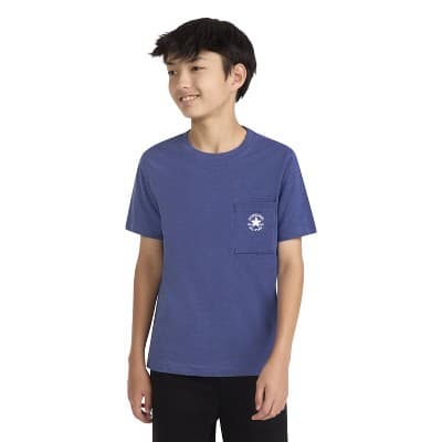 Converse® Boys' Short Sleeve Slub Jersey Pocket T-Shirt - Blue XL