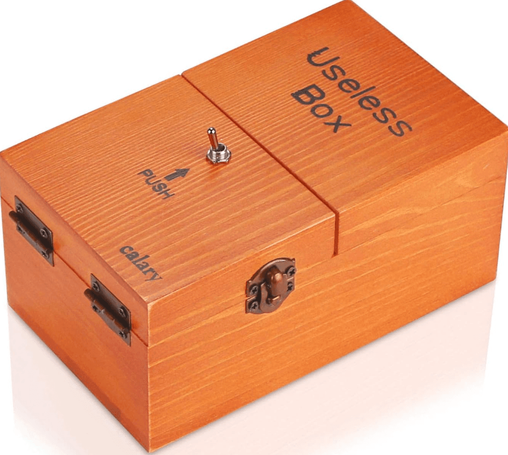 Calary Useless Box - Amusing Desk Toy with Automatic Switch