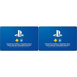 Sony PlayStation Store eGift Card: 2 for $350 (43% Off)