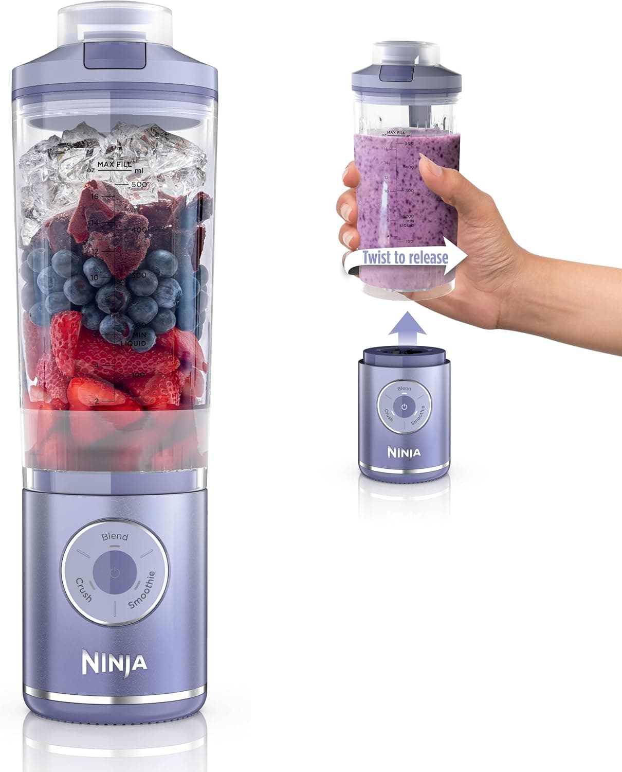 Powerful Ninja Blender for Smoothies & More - Cordless & Portable