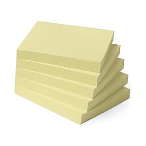 Save on 3"x3" Amazon Basics Sticky Notes - 5-Pack Deal