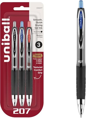 Uni-Ball 207 Gel Pens - 30% Off 3-Pack