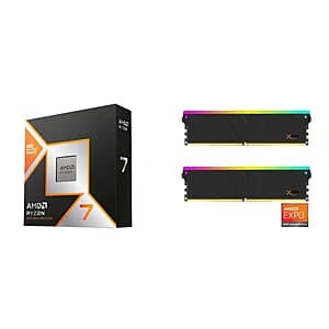 AMD Ryzen 7 9850X3D Processor + 32GB v-color Manta XSky DDR5 RAM Bundle $650 + Free Shipping