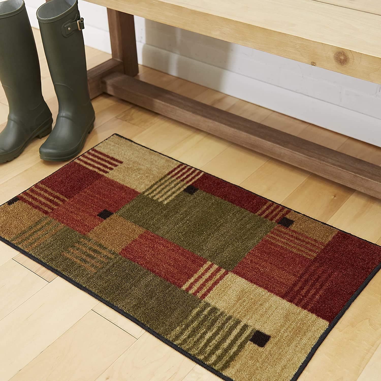Mohawk Home Alliance Modern Geometric Rug - Red