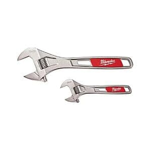 2-Piece Milwaukee 6" and 10" Adjustable Wrench Set $28 + Free Shipping w/ Amazon Prime