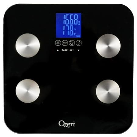 Ozeri Touch 440 lbs Total Body Bath Scale with Auto Recognition and Infant Tare Technology