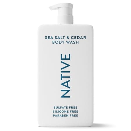 Native Body Wash, Sea Salt & Cedar, Sulfate Free, for Women & Men, 36 fl oz