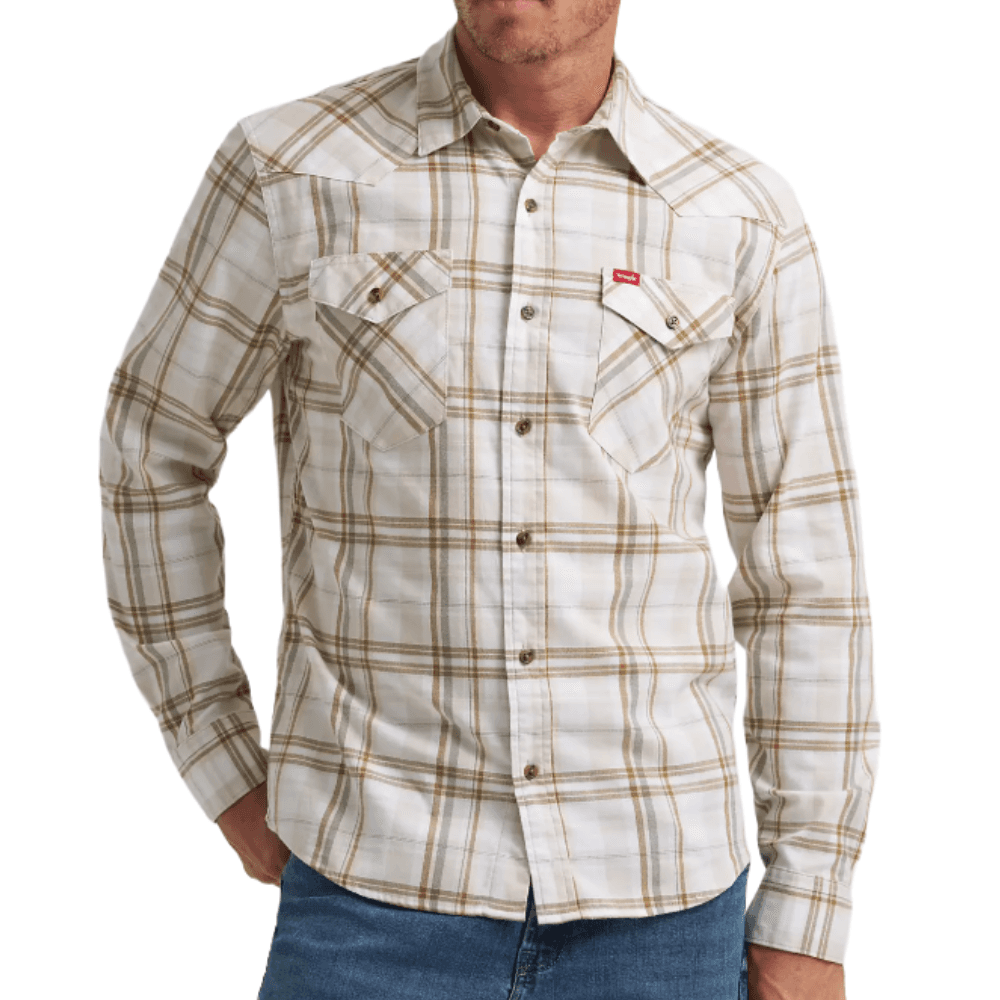 52% Off Wrangler Plaid Shirt with Free Shipping
