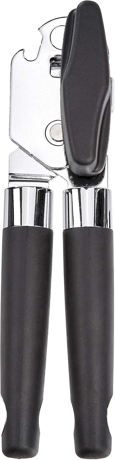 Versatile Amazon Basics Can & Bottle Opener with Soft Grip